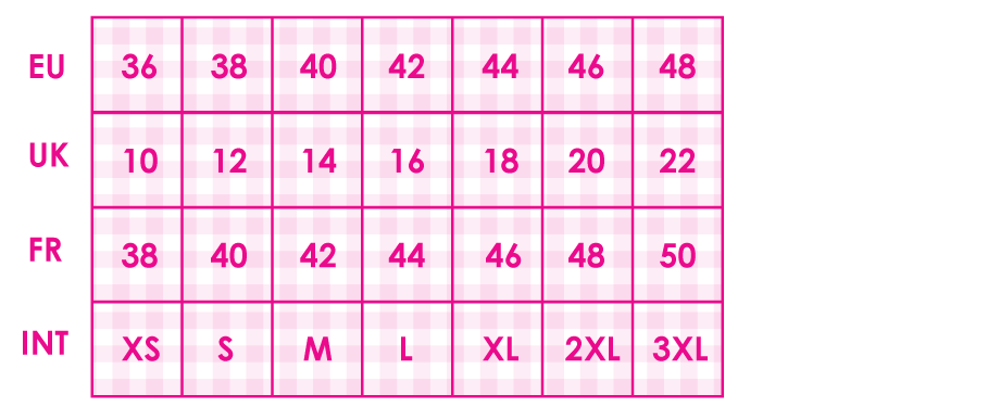 Make Bra (European) and international bra size conversion chart