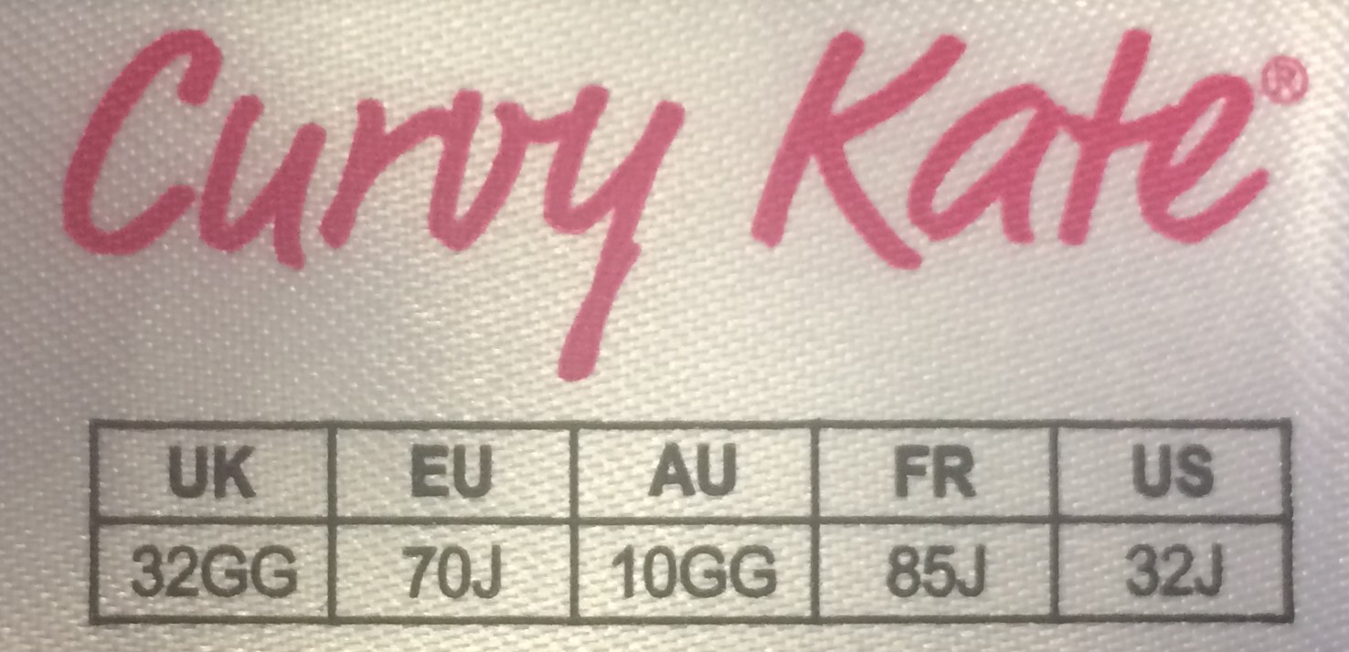 Curvy Kate Size Chart