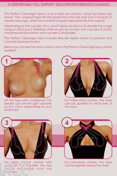 Bye Bra - Perfect Cleavage Tape A-F Cup