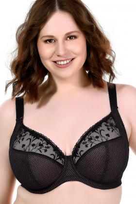 Underwear for Her, Bras, Biustonosze Miękkie na fiszbinie, Biustonosz  Elomi CATE EL4030BLK Uw Full Cup Banded Bra Black Black