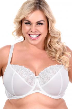 Gorsenia K496 Women's Paradise Cream Off White Wired Full Cup Bra 36L :  Gorsenia: : Clothing, Shoes & Accessories