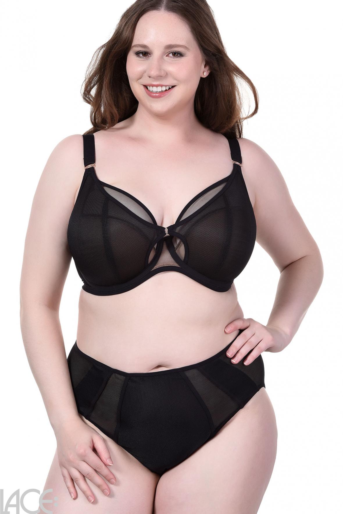 Elomi Kintai UW Full Cup Banded Bra Black – Bras & Honey USA