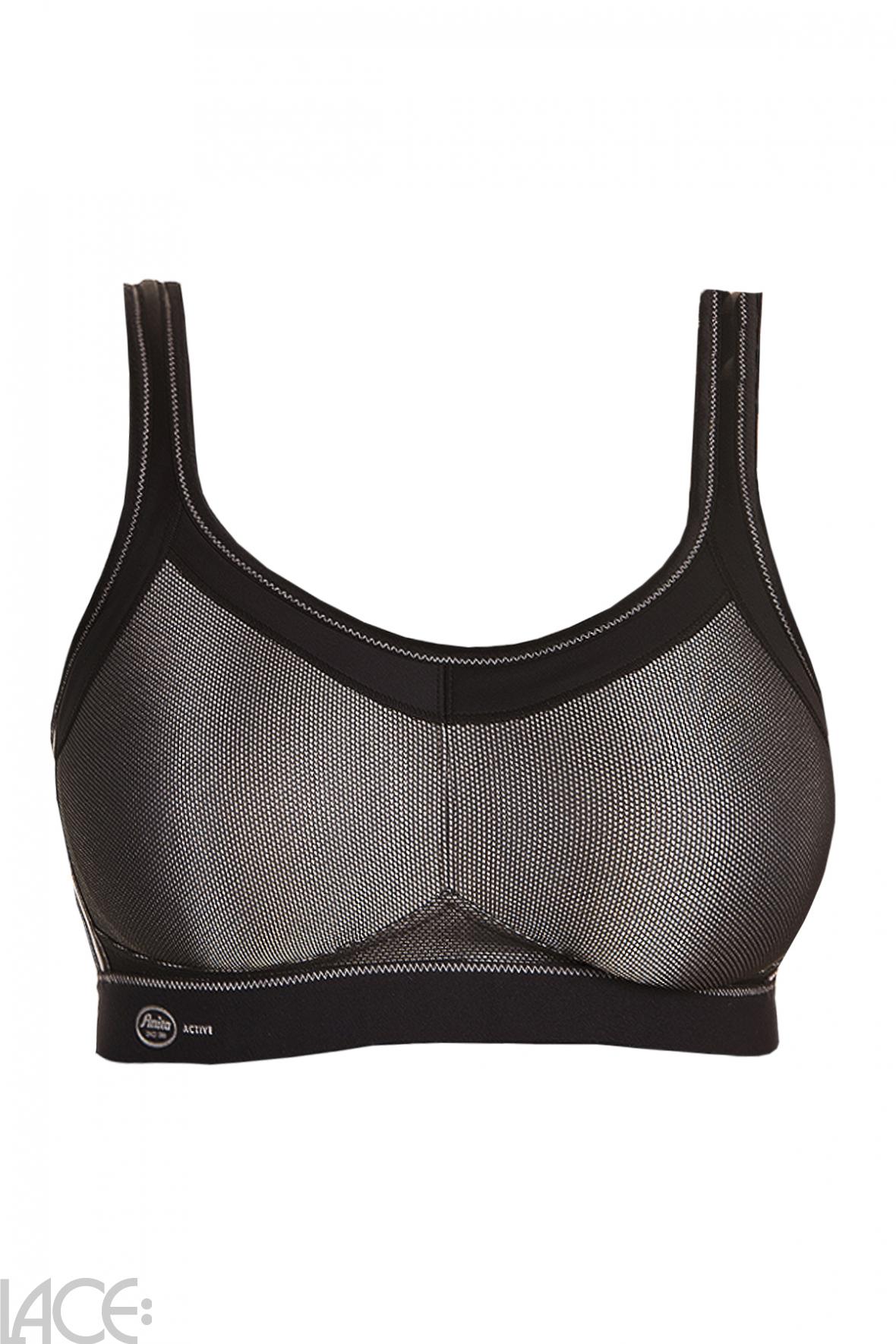 Anita Momentum Sports bra non-wired E-H cup BLACK –