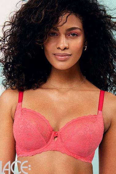 Freya Offbeat Underwire Plunge Bra, Rosehip | Pink Freya Offbeat