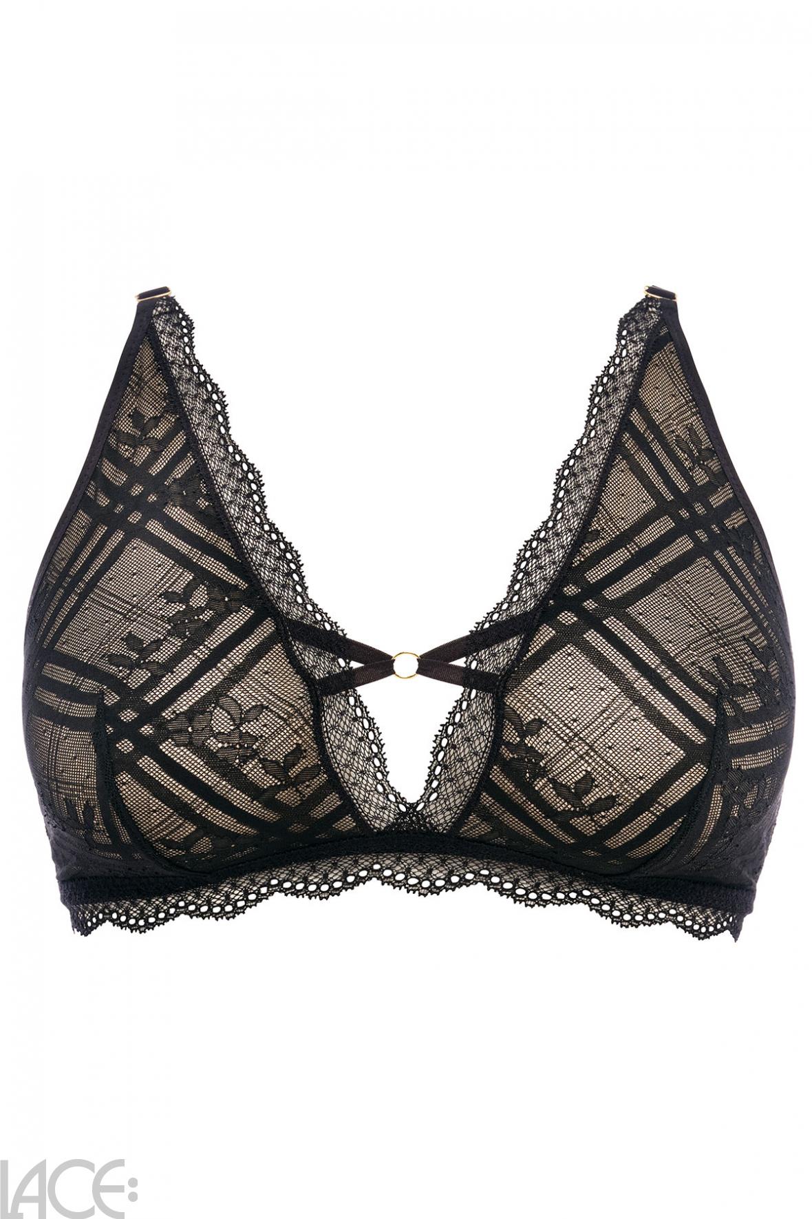 Freya Lingerie Freya Fatale Bralette non wired NOIR – Lace-Lingerie.com