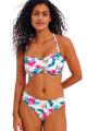 Freya Swim - Palm Paradise Bikini Bandeau bra with detachable straps E-I cup