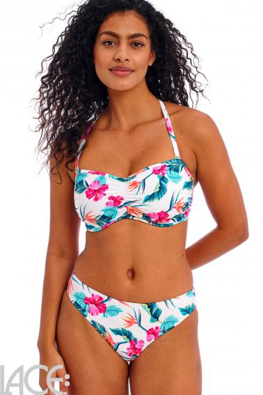 Freya Swim - Palm Paradise Bikini Bandeau bra with detachable straps E-I cup