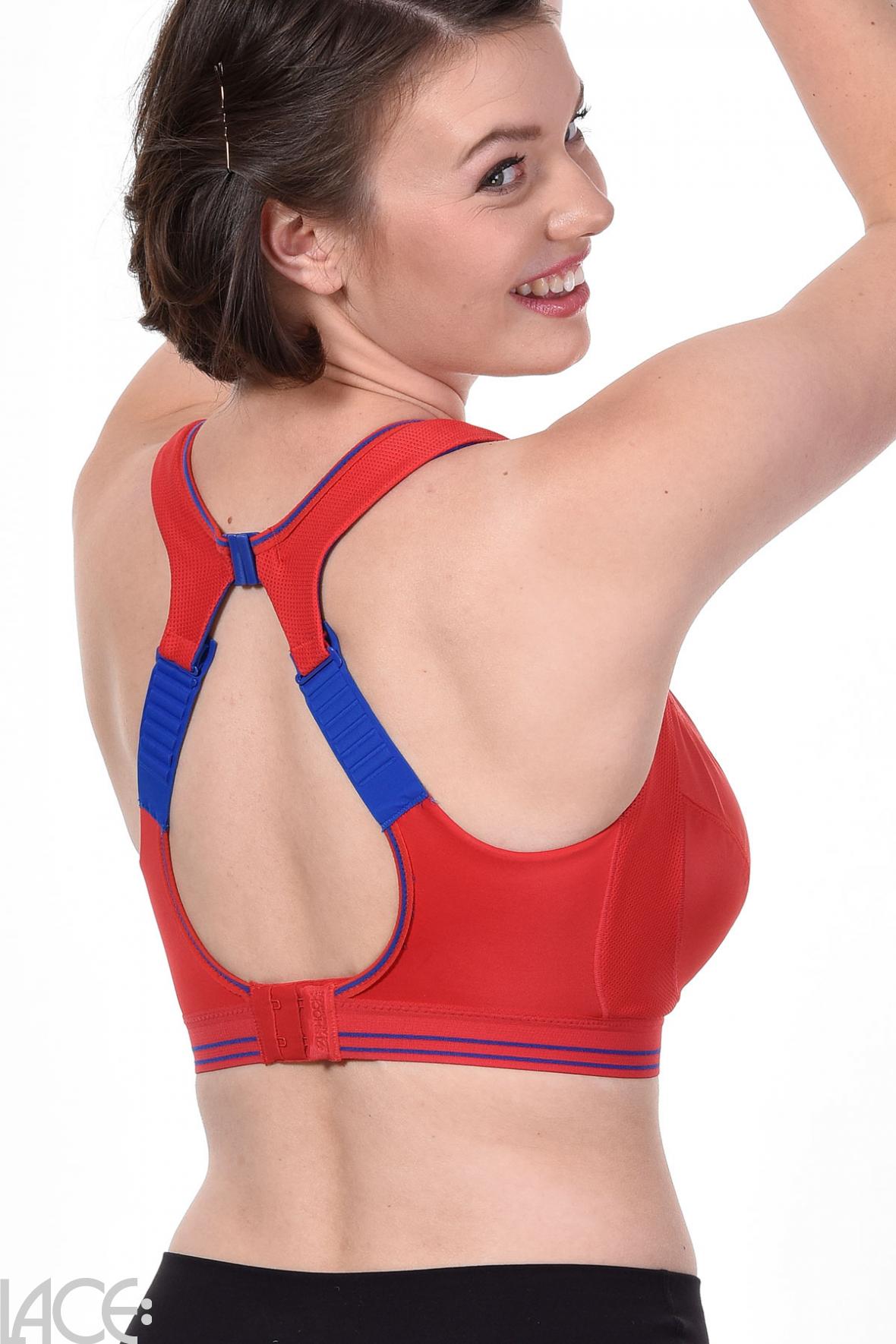 YueJi Fixed Cup Sports Bra for Women High Support Shockproof