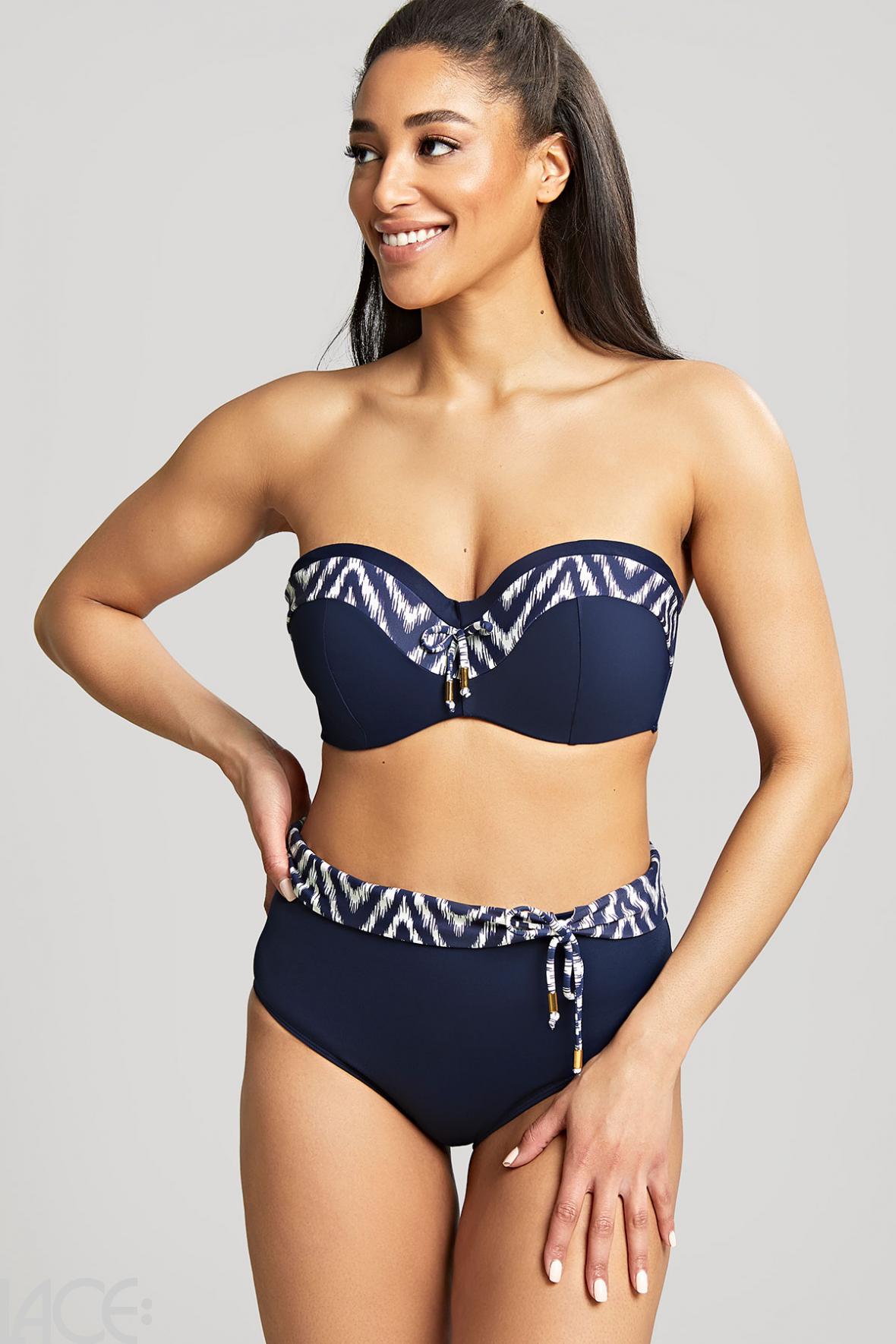 Panache Swim Oceana Halter Bikini Top G-I cup NAVY –