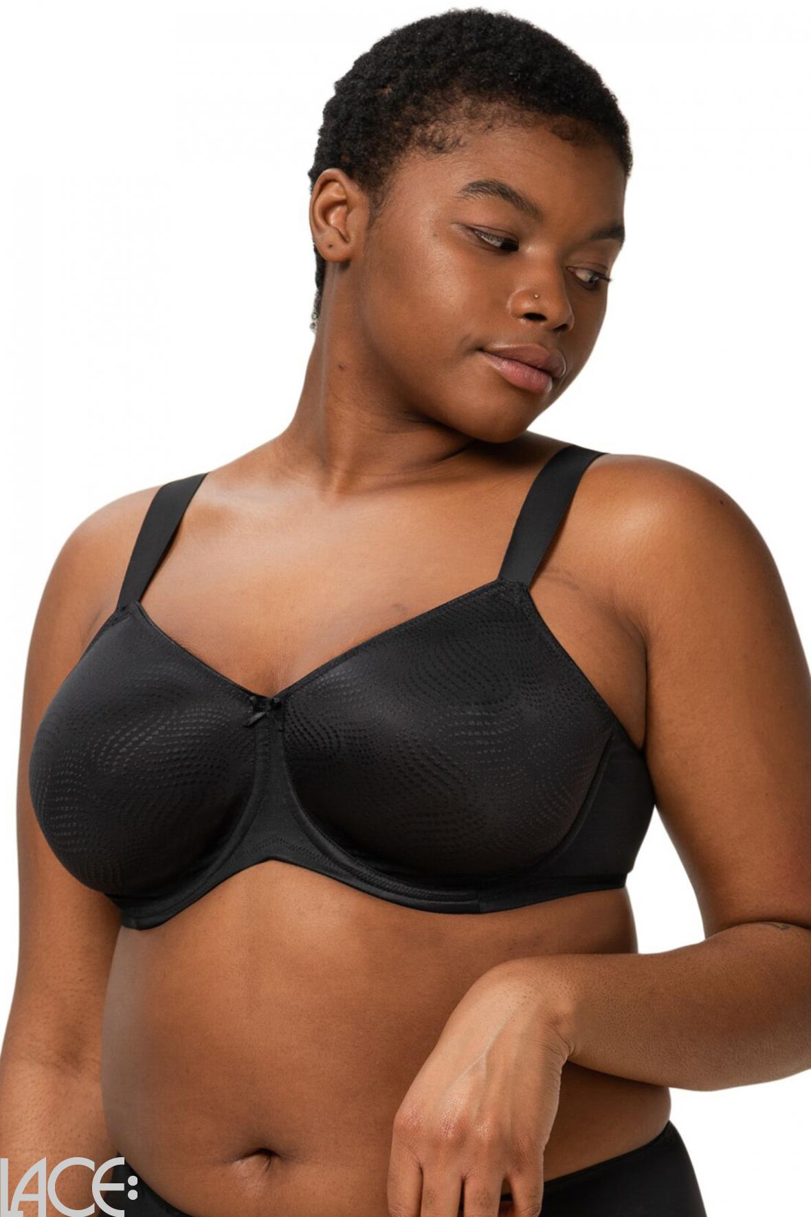 Triumph Essential Minimizer Bra D-G cup BLACK –