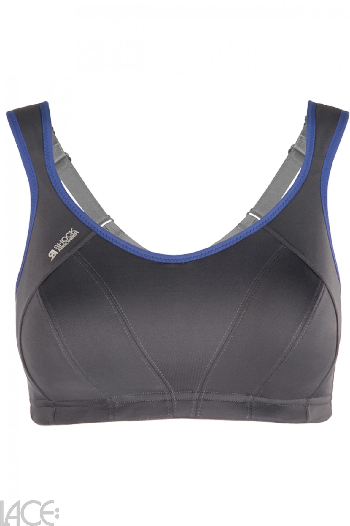 Shock Absorber Active Multi Non-wired Sports bra E-HH cup DARK GREY –