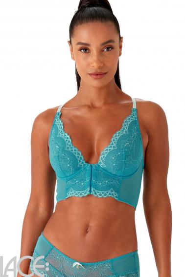 Gossard Superboost Lace Bra Deep V Longline Plunge Underwired Bralette  Lingerie at  Women's Clothing store