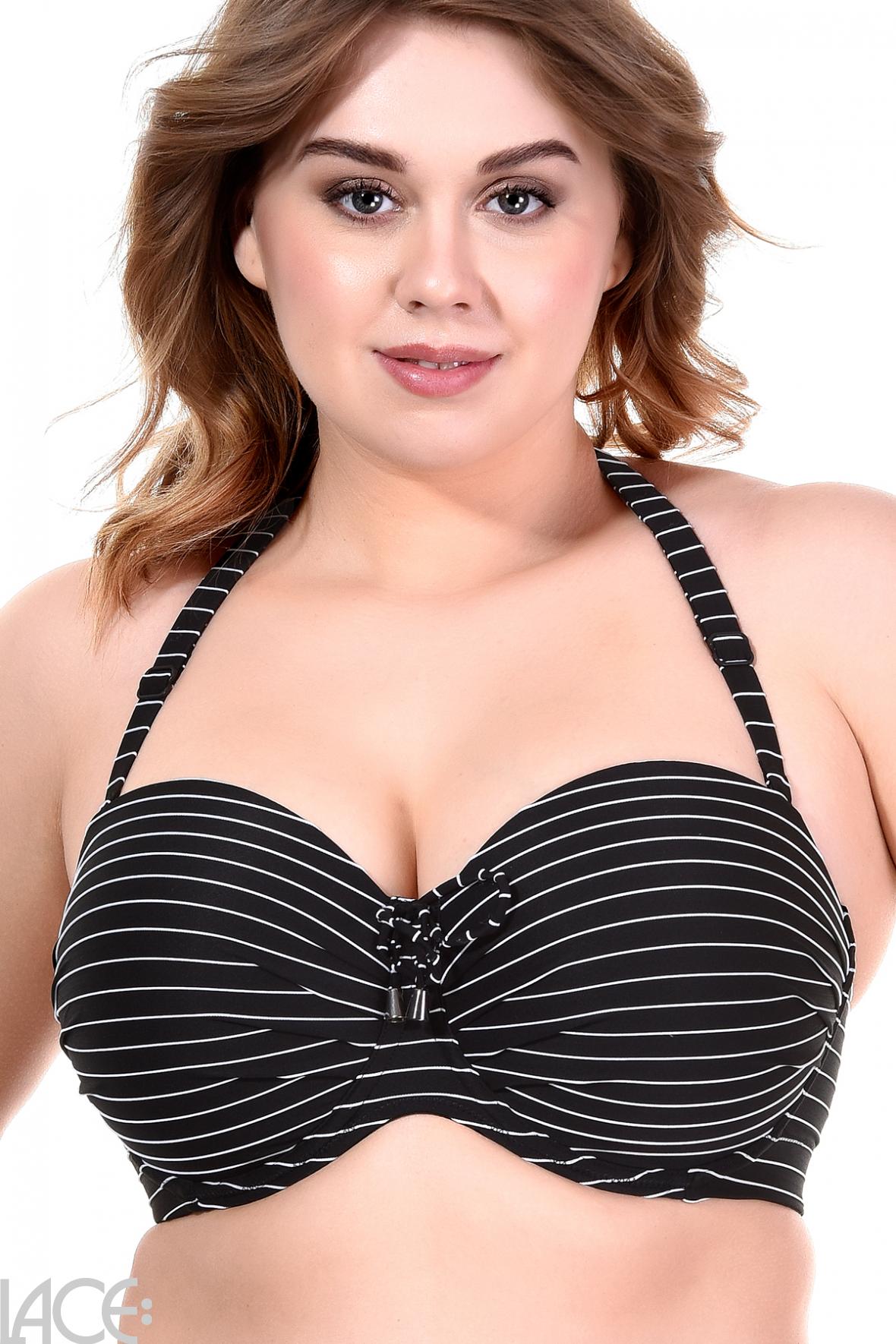 PrimaDonna Swim Sherry Bikini Bandeau bra with detachable straps E-G Cup –