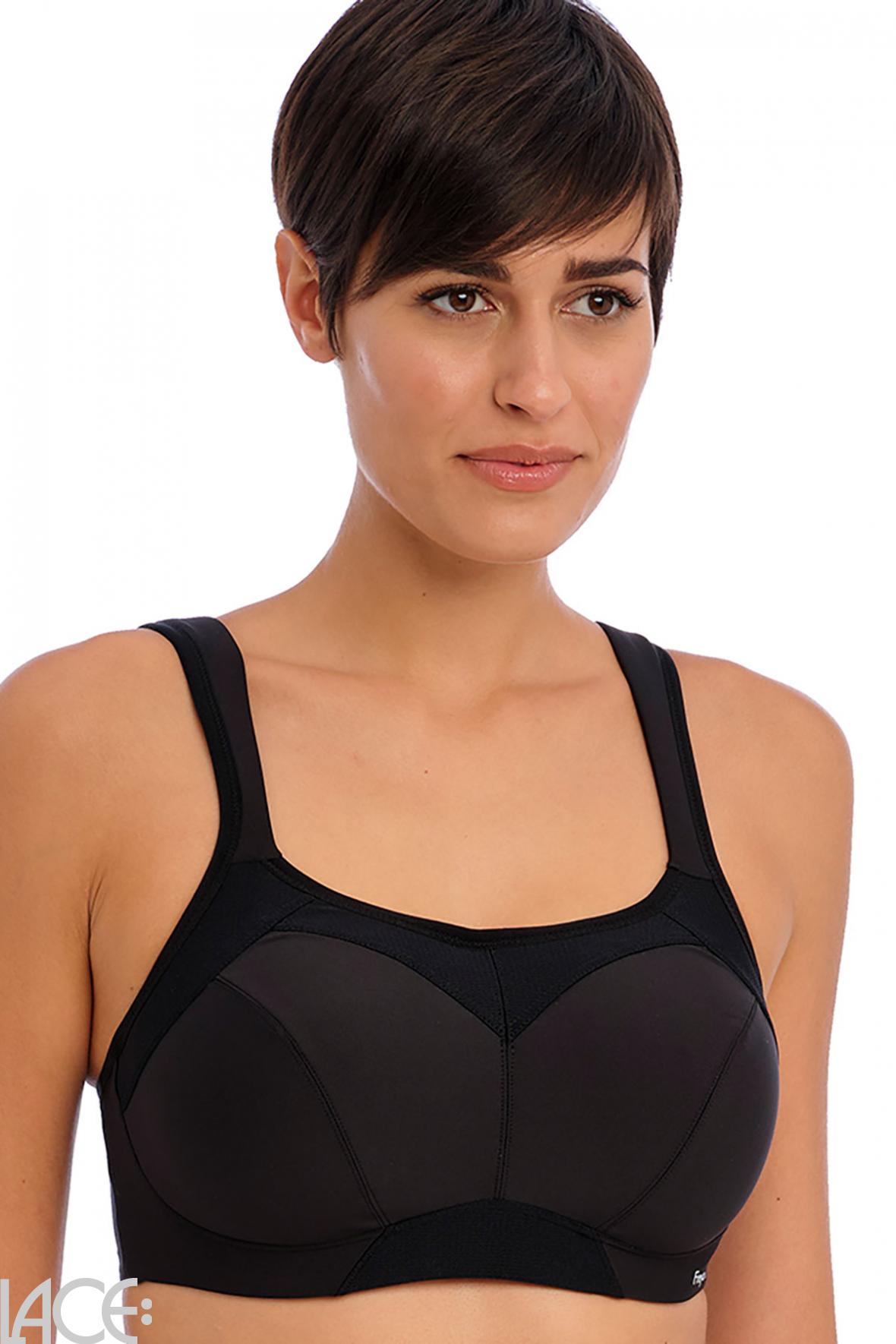 Freya Lingerie High-Octane Underwired Sports bra G-L cup BLACK –