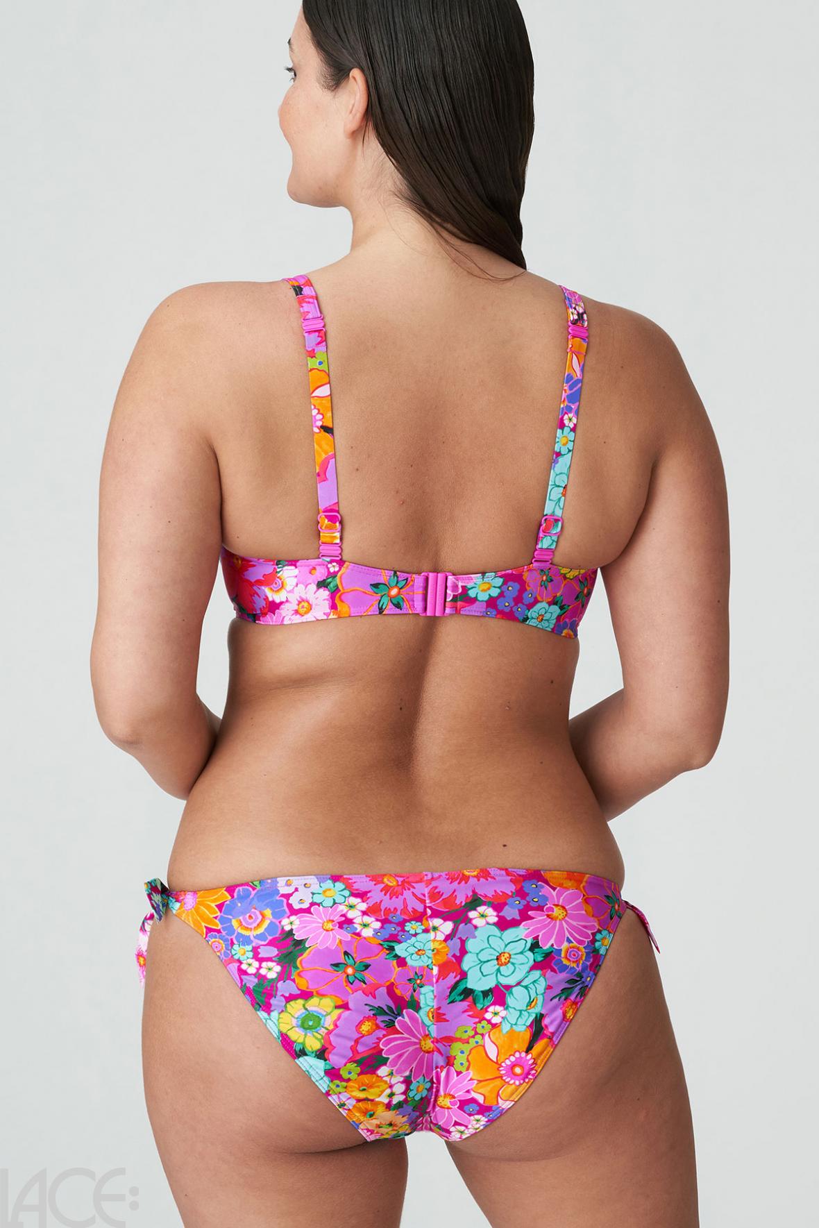 PrimaDonna Swim Najac Plunge Bikini Top D-G cup FLORAL EXPLOSION –
