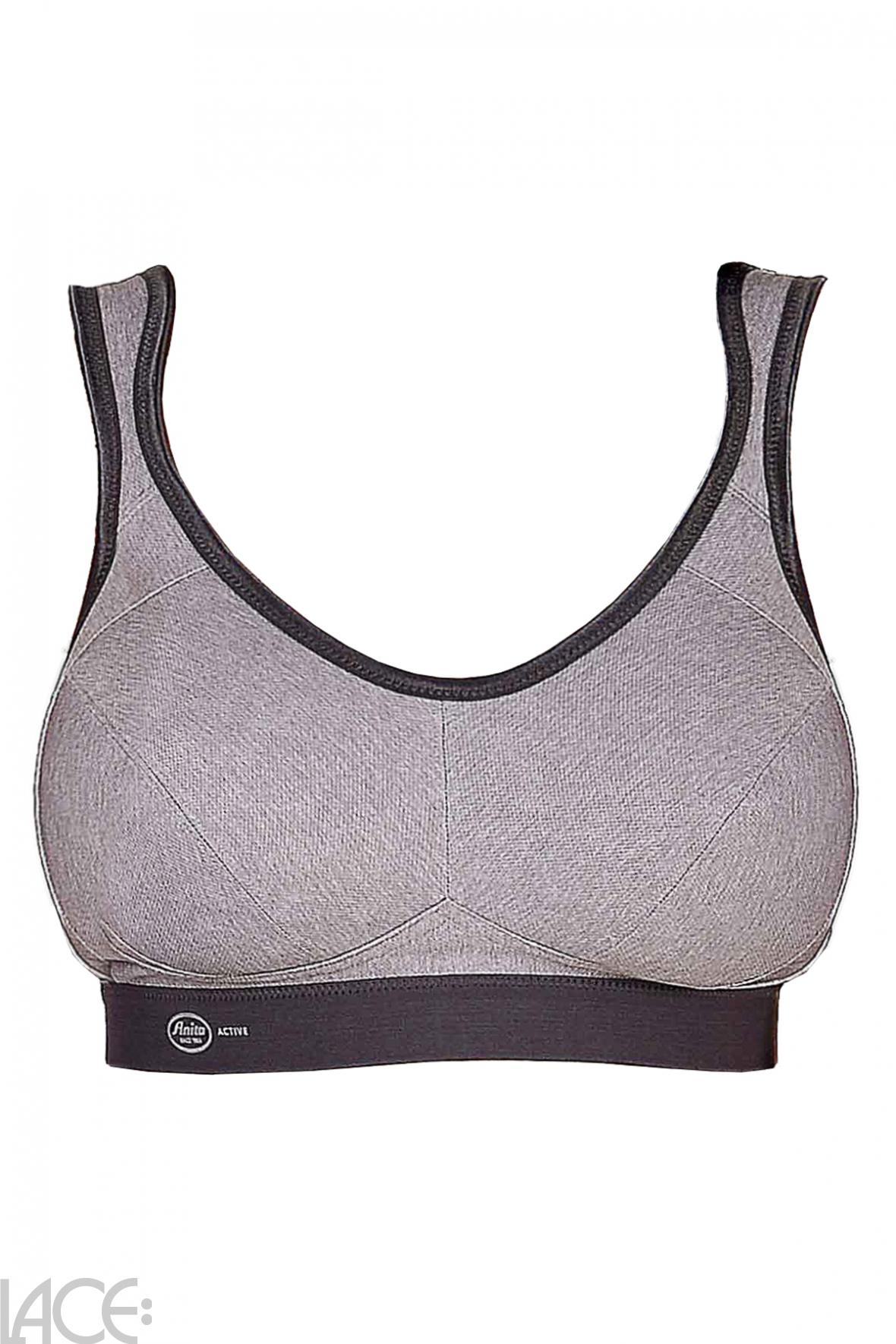 Anita Extreme Control Sports bra non-wired D-H cup HEATER GREY –