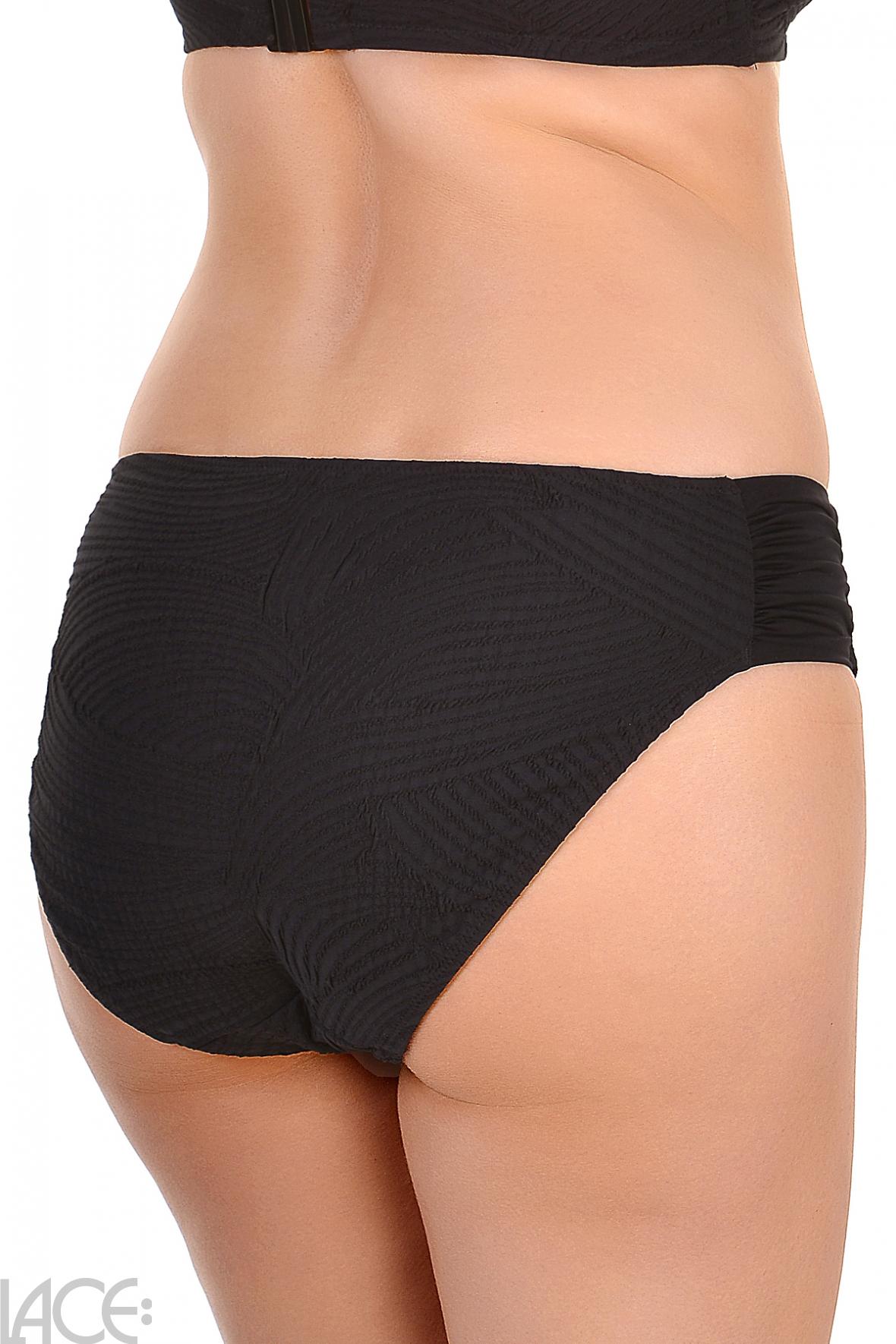 Woman's Black Lace French knickers with geometric design