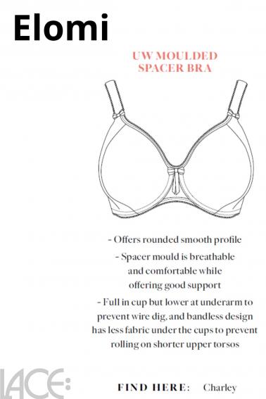 Elomi - Charley T-shirt Spacer bra I-L cup