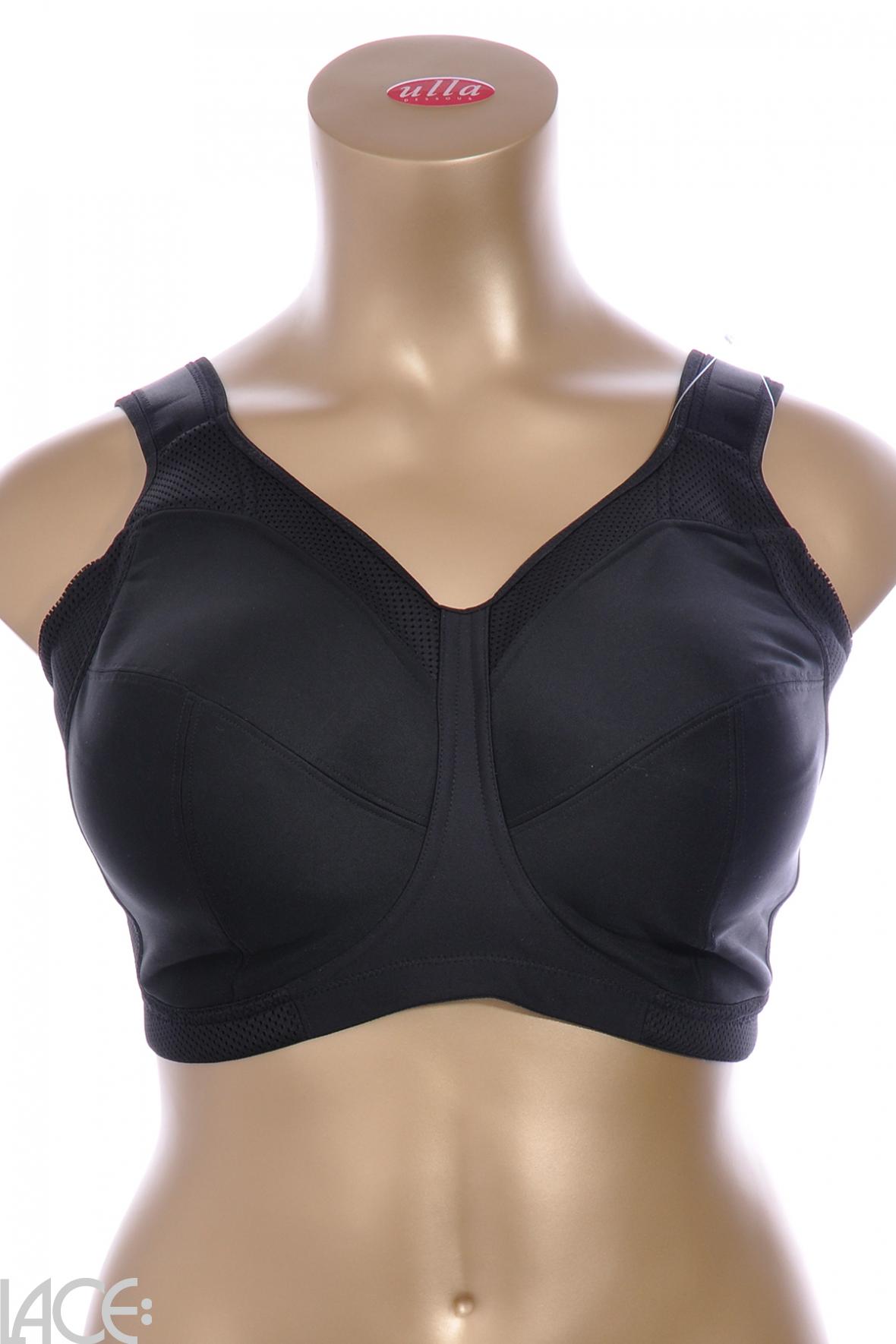 Ulla Kate Sports bra non-wired E-N cup BLACK –