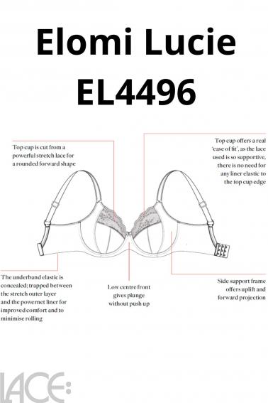 Elomi - Lucie Plunge bra I-M cup