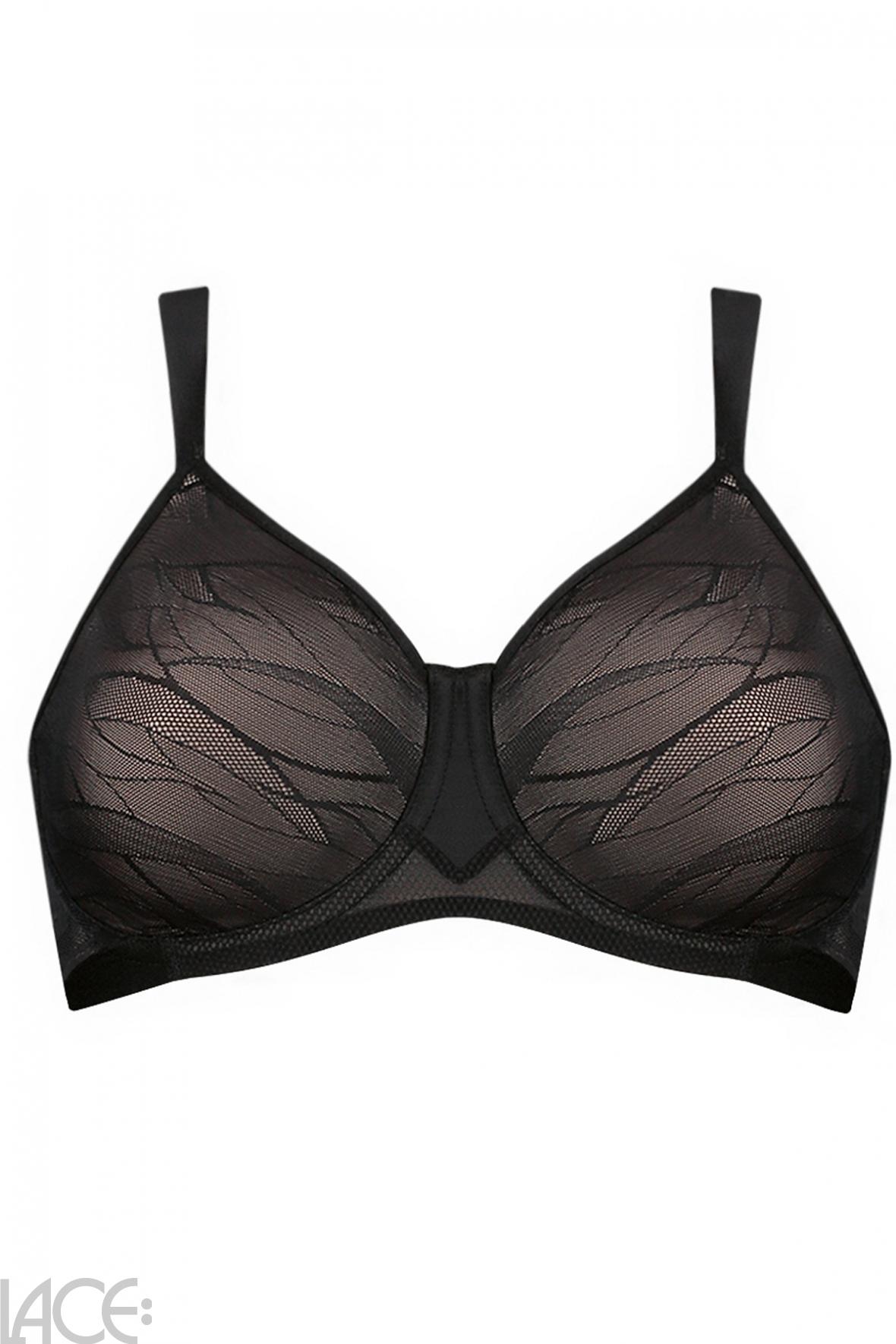 Triumph Airy Sensation Minimizer Bra D-G cup BLACK –