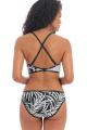 Freya Swim - Gemini Palm Bikini Bandeau bra with detachable straps F-I cup