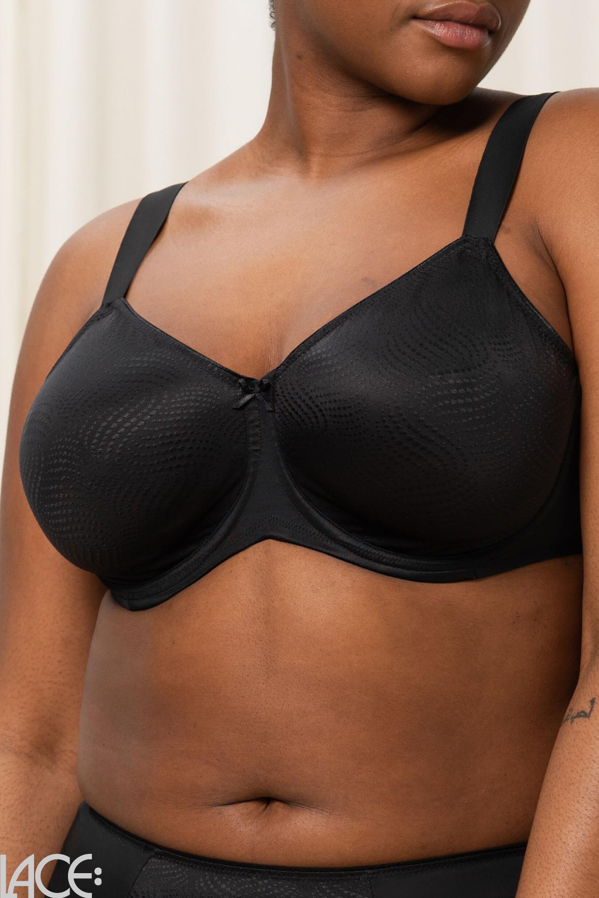 Triumph Ladyform Soft Minimizer Bra - Black - Curvy Bras