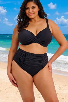 Elomi Swim - Plain Sailing Plunge Bikini Top with wrap design I-N cup