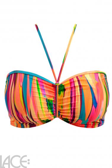 Freya Swim - San Antonio Bikini Bandeau bra with detachable straps E-I cup