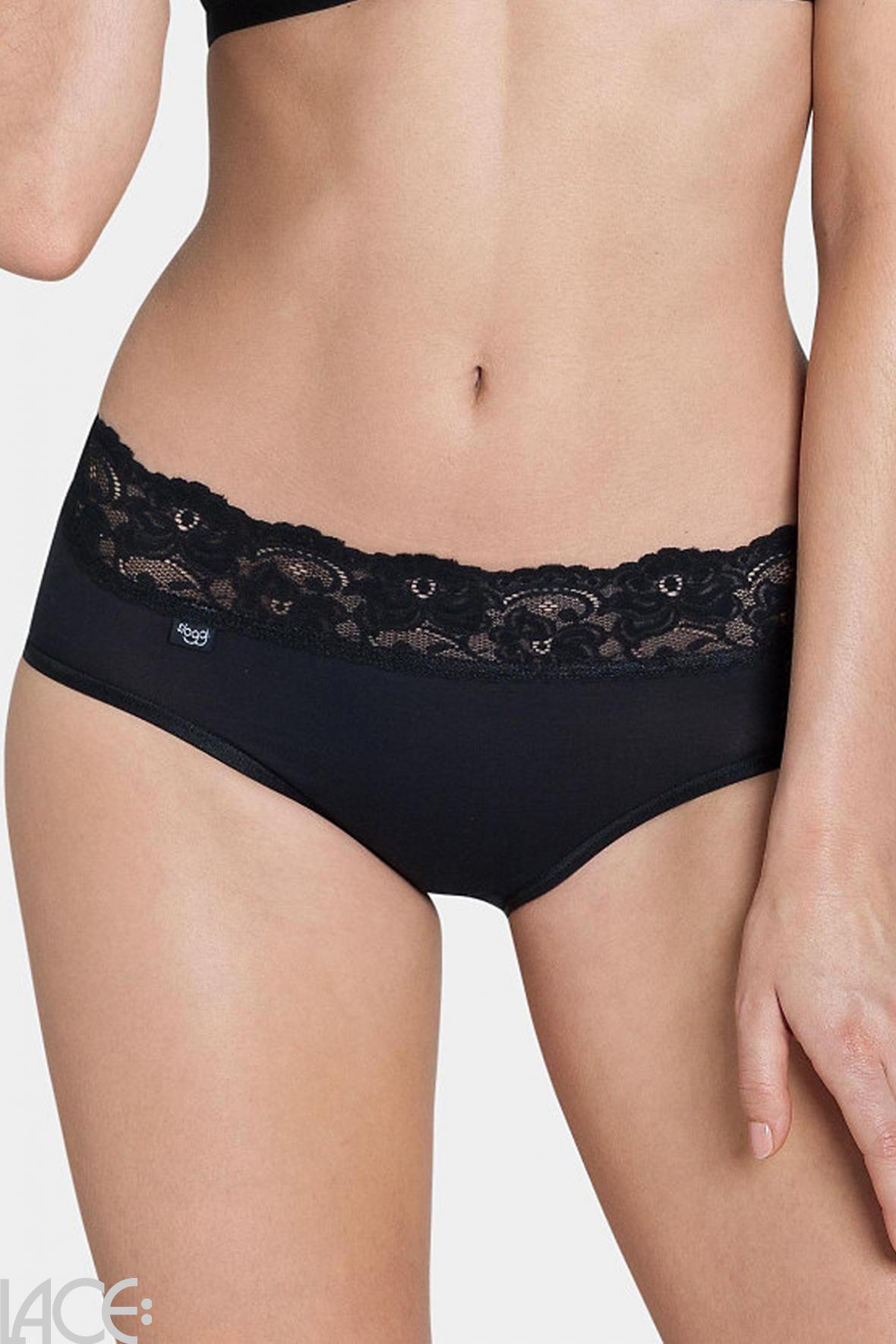 Sloggi Sloggi Romance Brief - Cotton-Microfibre BLACK – Lace