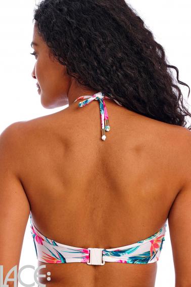 Freya Swim - Palm Paradise Bikini Bandeau bra with detachable straps E-I cup