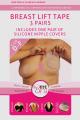 Bye Bra - Adhesive breast lift tape D-F cup with silicone nipple covers