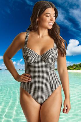 Panache Swim - Gingham Swimsuit G-M cup