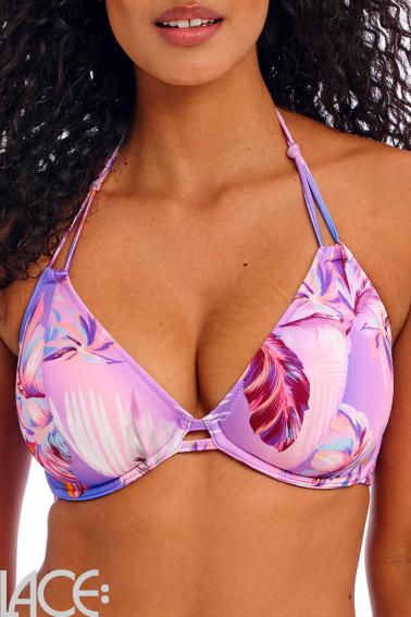 Freya Swim - Miami Sunset Bandless Triangle Bikini Top E-H cup