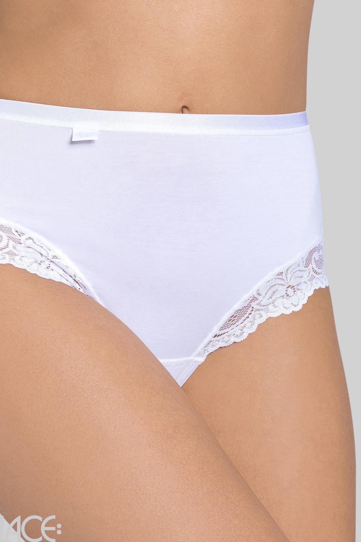 Sloggi Sloggi Romance Full brief - Cotton-Microfibre WHITE – Lace