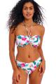 Freya Swim - Palm Paradise Bikini Bandeau bra with detachable straps E-I cup