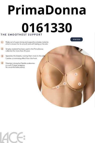 PrimaDonna Lingerie Satin Bra D-H cup NATURAL –