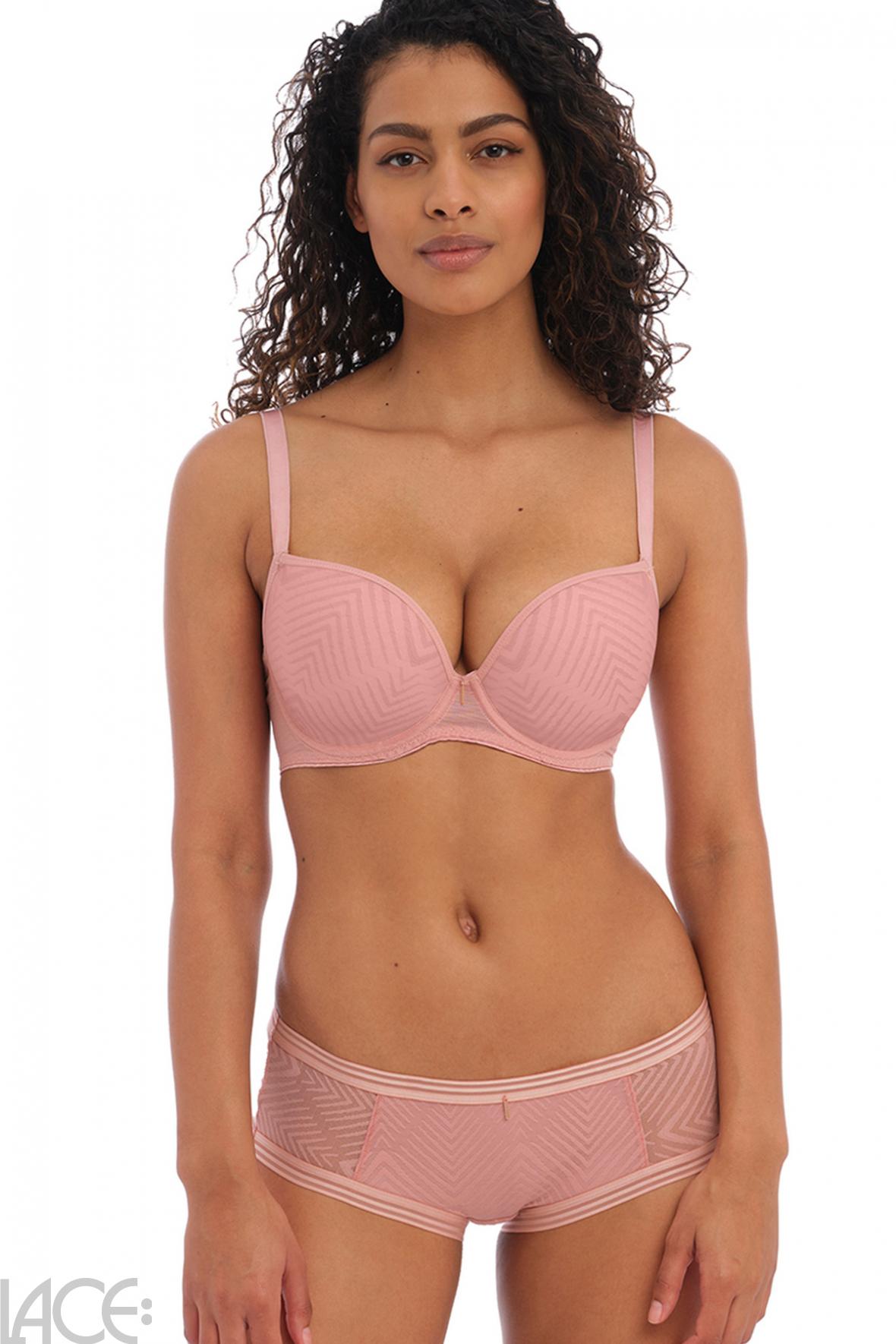 GAIA Padded Underwired Embroidered Bra Size 32 - 36 Cup B - F Rose Pinks  206