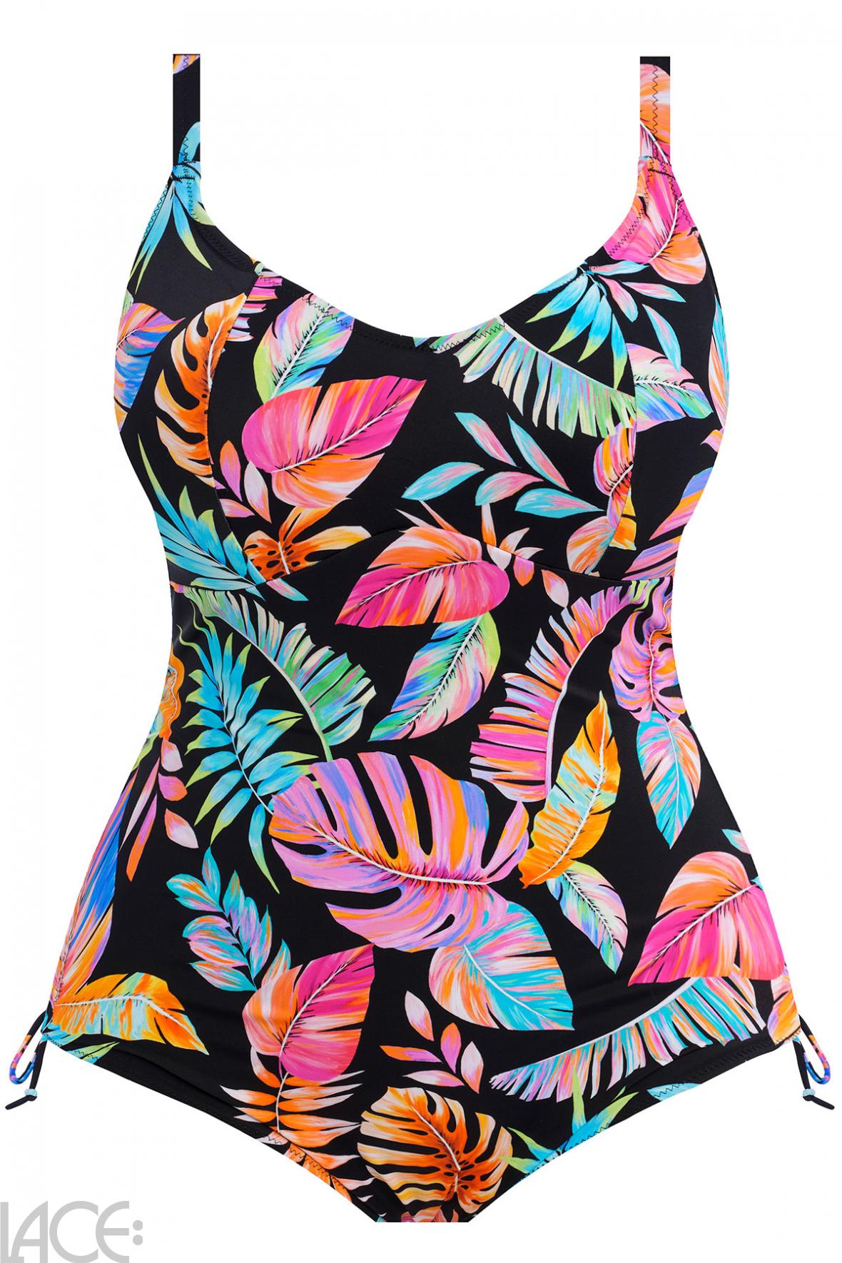 Elomi Swim Tropical Falls Swimsuit G-L cup BLACK –