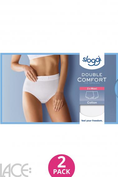 Sloggi Tai Briefs Double Comfort Brief 2 Pack Lightweight Lingerie White