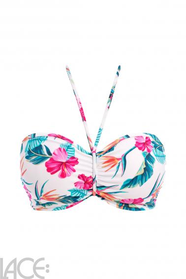 Freya Swim - Palm Paradise Bikini Bandeau bra with detachable straps E-I cup