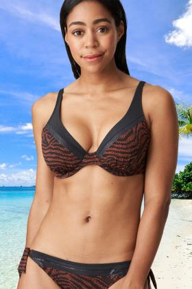 PrimaDonna Swim - Issambres Plunge Bikini Top E-G cup