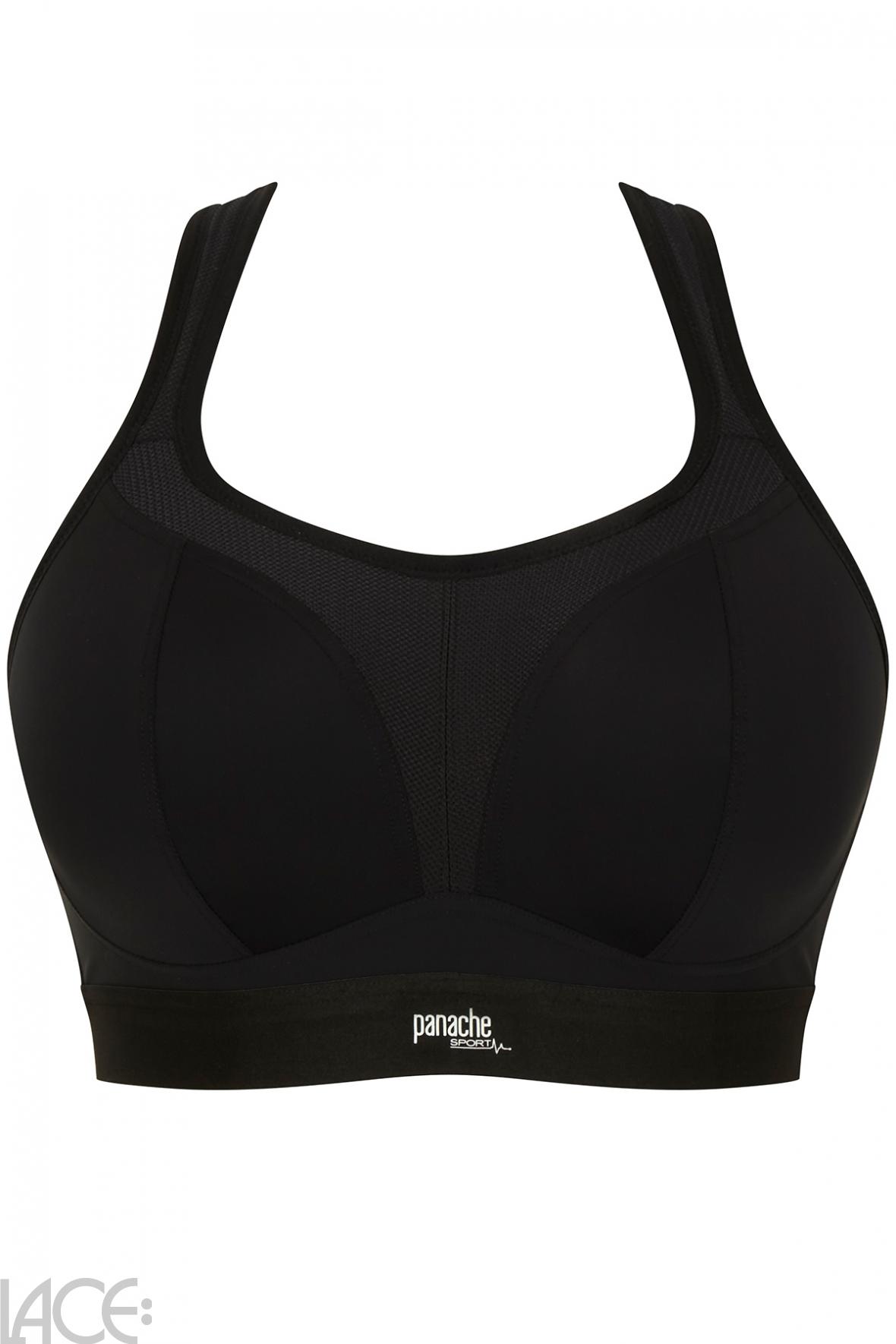 Panache Sport Sports bra non-wired F-K cup BLACK –