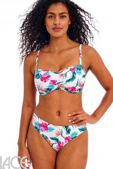 Freya Swim - Palm Paradise Bikini Bandeau bra with detachable straps E-I cup