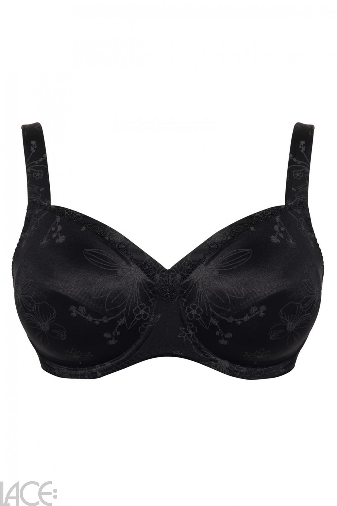 Ulla Viola Bra H-I cup BLACK – Lace-Lingerie.com