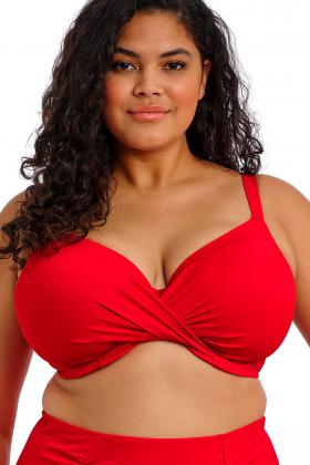 Elomi Swim - Plain Sailing Plunge Bikini Top with wrap design I-N cup