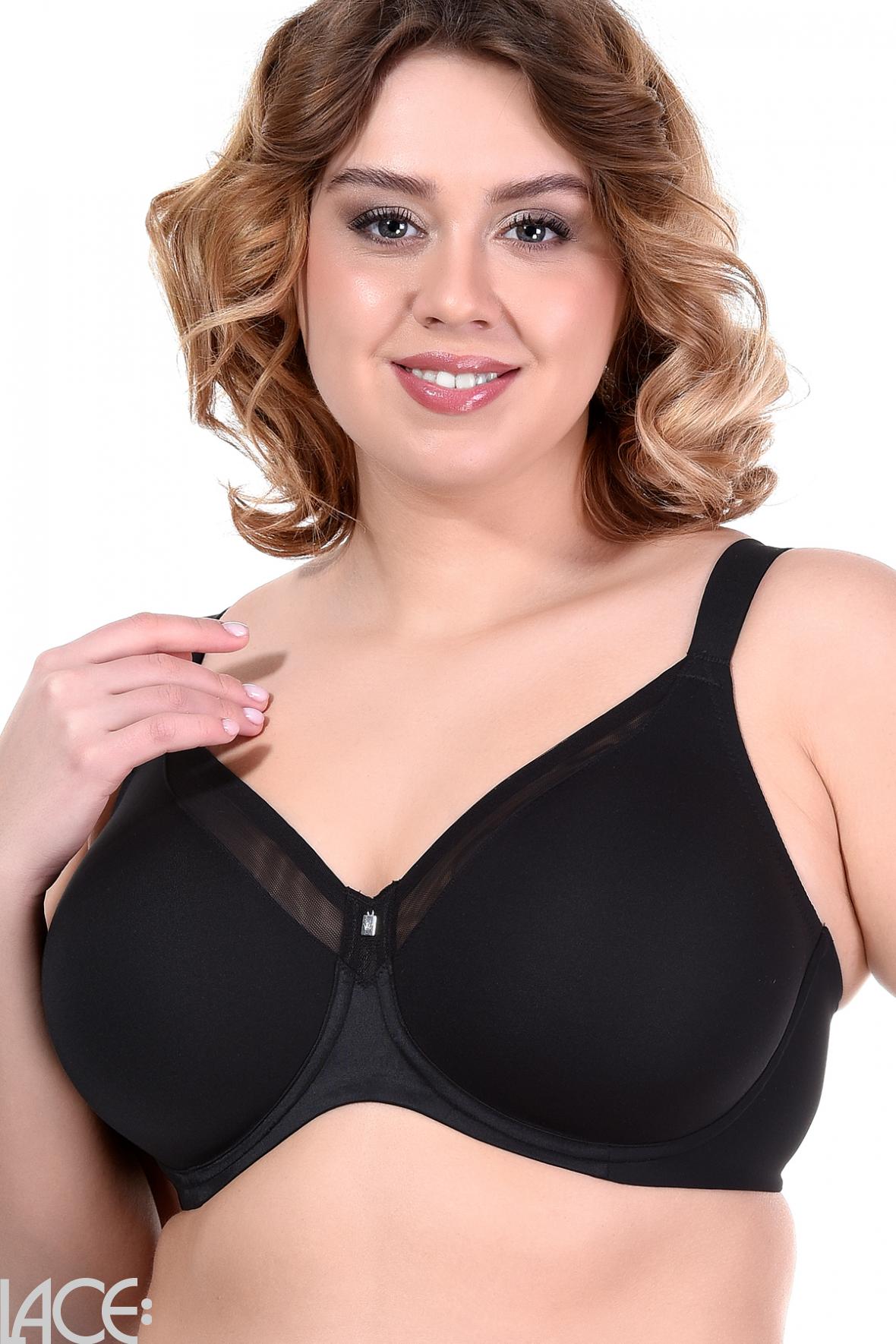 Triumph True Shape Sensation Minimizer Bra D-G cup BLACK –