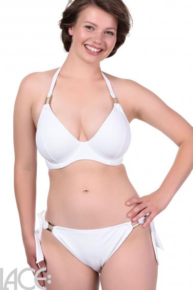 Miss Mandalay Halter Bikini Top D-GG cup - Miss Mandalay Swim 01 WHITE –