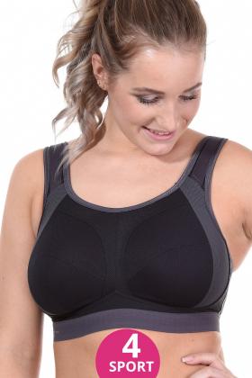 Anita Wireless Sports Bra 5527 Black – Petticoat Fair Austin