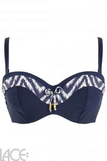 Panache Swim - Oceana Bikini Bandeau bra with detachable straps F-I cup